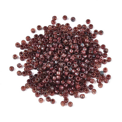 Picasso Cylinder Glass Seed Beads SEED-N011-01E-1