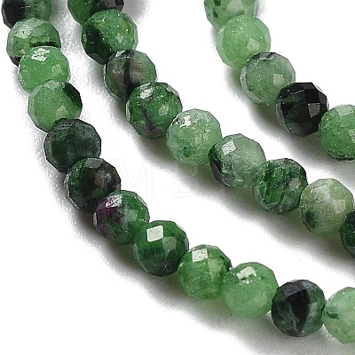 Natural Ruby in Zoisite Beads Strands G-L587-A01-01-1