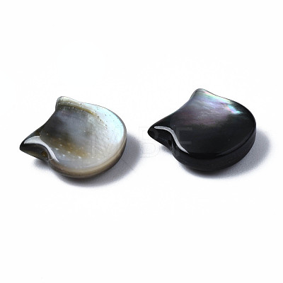 Natural Black Lip Shell Beads SSHEL-S258-99A-1