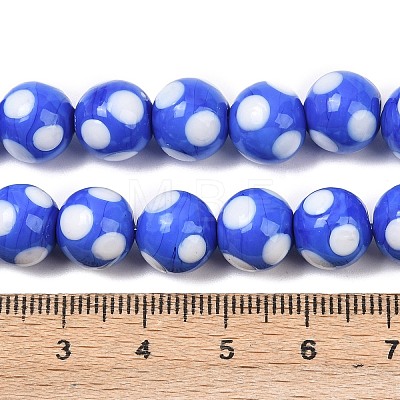 Handmade Lampwork Beads LAMP-D002-10mm-01H-1