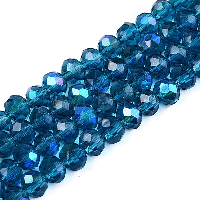 Electroplate Glass Beads Strands LS-EGLA-A044-T6mm-L27-1