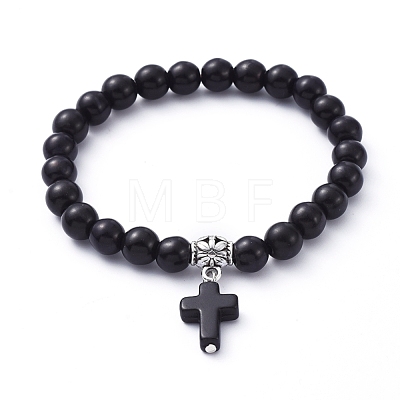 Stretch Charm Bracelets BJEW-JB05234-1