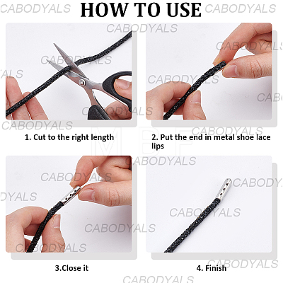 20Pcs Column Alloy Shoelace Buckle Connectors FIND-CY0001-95A-1