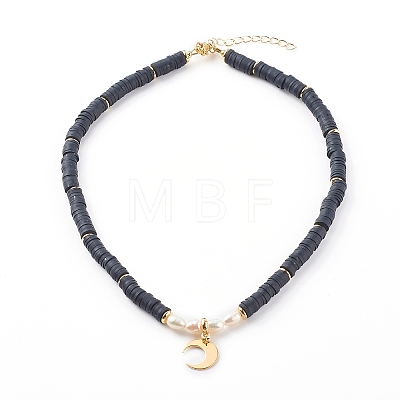 Brass Moon/Star/Sun Pendant Necklaces Sets NJEW-JN03449-1