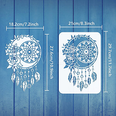 Plastic Drawing Painting Stencils Templates DIY-WH0396-0099-1