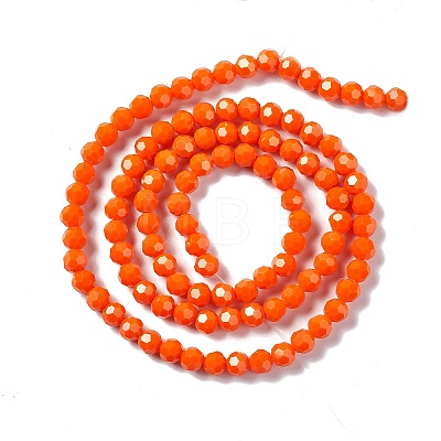 Faceted Glass Beads Strands EGLA-J042-35B-06-1