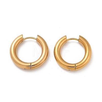 202 Stainless Steel Polishing Hoop Earrings EJEW-M106-02G-02-1-1