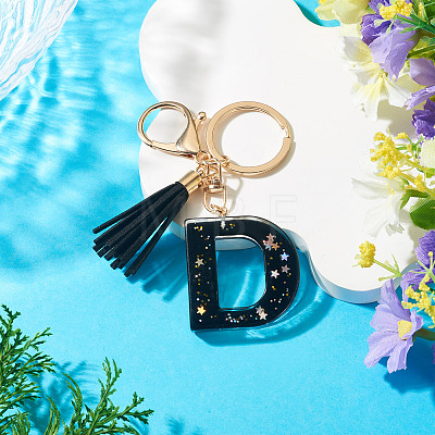 1Pc Resin Letter Keychains KEYC-TADJ0001-09D-1