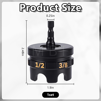 Aluminium Nut Zipper Drill Attachment Socket Wrench Tool FIND-WA0001-24-1