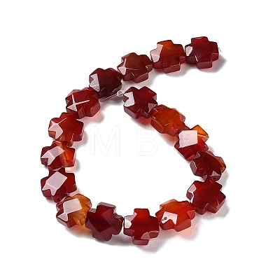 Natural Red Agate Beads Strands G-K357-C05-01-1