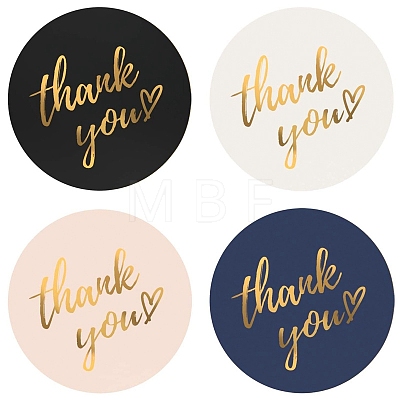 4 Colors Thank You Stickers Roll STIC-PW0006-017-1