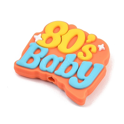 Funny Silicone Beads PL-T045-01B-1