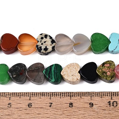 Natural & Synthetic Mixed Stone Beads Strands G-Q608-21-1