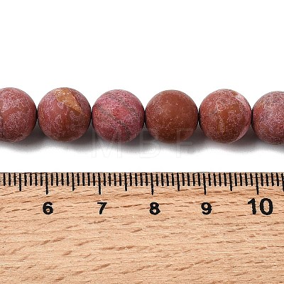 Synthetic Red Jasper Beads Strands G-B167-A10-10mm-1