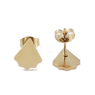 PVD Vacuum Plating 304 Stainless Steel Stud Earrings for Women EJEW-A048-46A-G-1