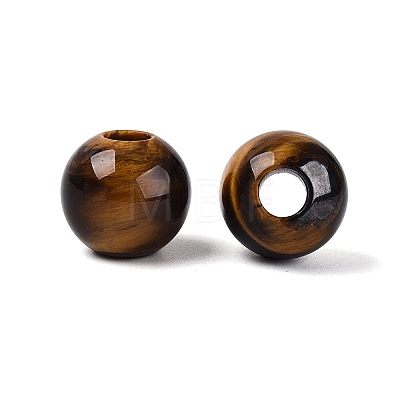 Natural Tiger Eye European Beads G-Q602-09B-10-1