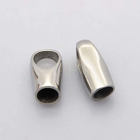 Tarnish Resistant 304 Stainless Steel Cord Ends STAS-N034-10-1