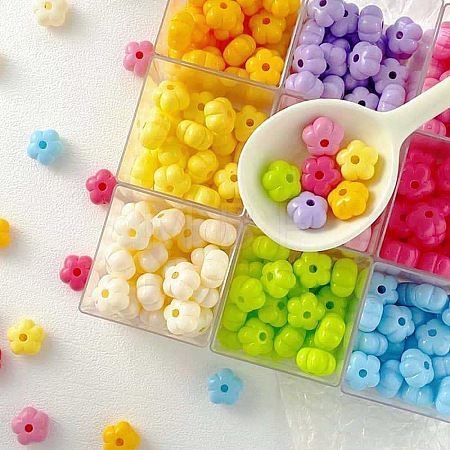 Baking Paint Opaque Acrylic Beads SACR-P035-05-1