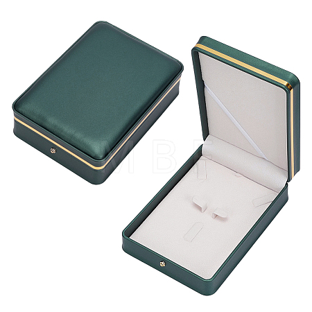 Imitation Leather Pure Color Flip-open Gift Boxes CON-WH0095-238B-01-1