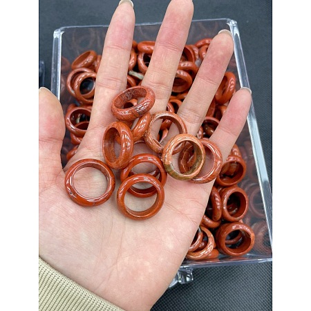 Natural Red Jasper Finger Rings WG8089A-32-1
