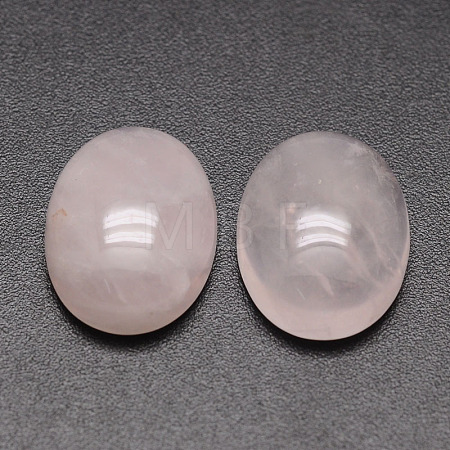 Oval Natural Rose Quartz Cabochons X-G-K020-25x18mm-07-1