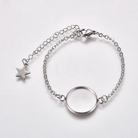 Tarnish Resistant 304 Stainless Steel Bracelet Making STAS-L248-006P-A-1