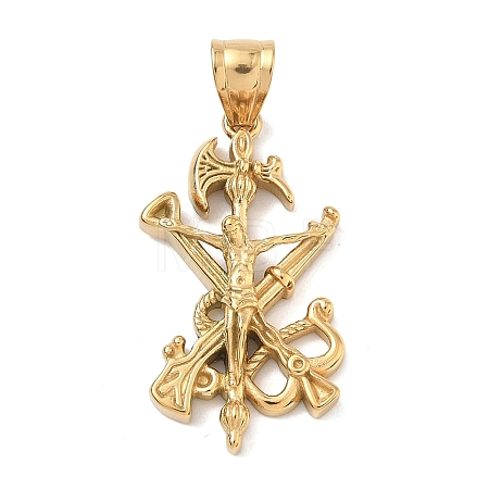 Easter 304 Stainless Steel Pendants STAS-D207-10G-1