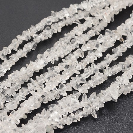 Chips Natural Quartz Crystal Beads Strands X-G-N0164-30-1