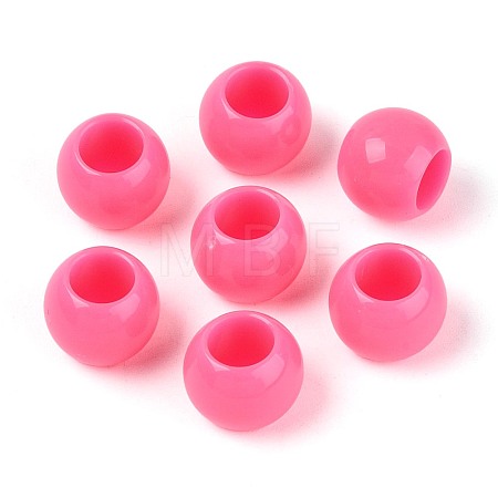 Opaque Acrylic Beads SACR-N018-05E-1