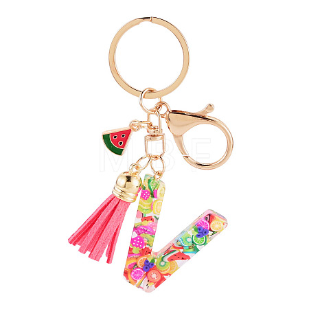 Fruit Series Letter Resin Keychains KEYC-TAC0033-02V-1