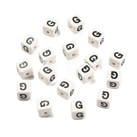 20Pcs Porcelain Beads PORC-FS0001-08G-1