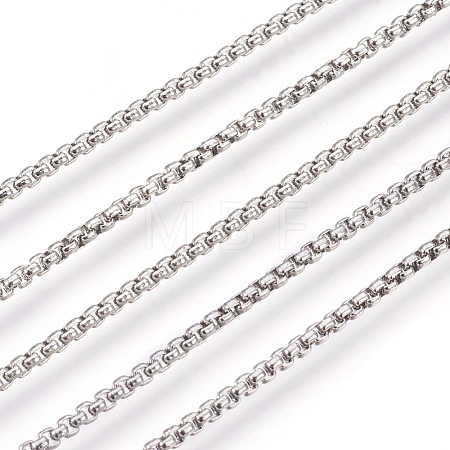 Tarnish Resistant 304 Stainless Steel Box Chains CHS-L017-07D-1