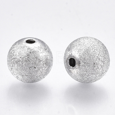 Plating Acrylic Beads X-OACR-S015-19-10mm-1