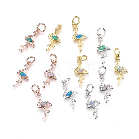 Synthetic Opal Pendants ZIRC-F091-04-1