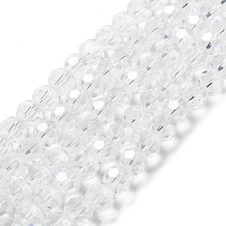Electroplate Transparent Glass Beads Strands LS-EGLA-A035-T8mm-A19-1