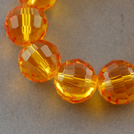 Transparent Glass Bead Strands GLAA-R095-6mm-18-1