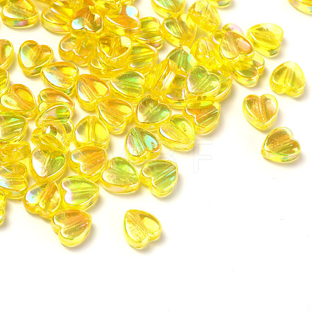 100Pcs Eco-Friendly Transparent Acrylic Beads TACR-YW0001-07E-1