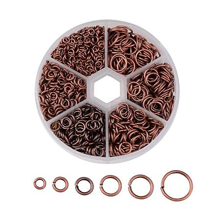 1 Box Brass Open Jump Rings KK-X0068-R-NF-B-1