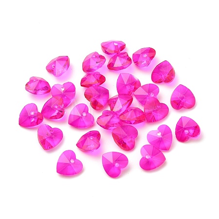 Romantic Valentines Ideas Glass Charms X-G030V10mm-37-1