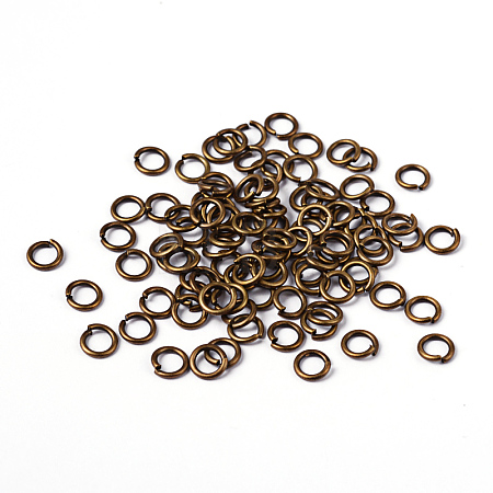 Brass Open Jump Rings JRC6MM-AB-1