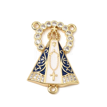 Brass Micro Pave Clear Cubic Zirconia Chandelier Component Charms CU-CBA83BD-17G-1