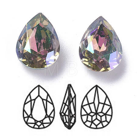 Imitation Austrian Crystal Glass Rhinestone RGLA-K011-13x18-001GL-1