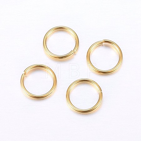 304 Stainless Steel Open Jump Rings STAS-O098-01G-06-1