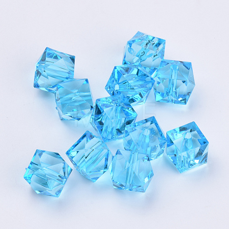Transparent Acrylic Beads X-TACR-Q259-10mm-V40-1