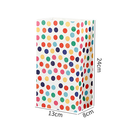 Rainbow Color Rectangle Paper Candy Bag RABO-PW0001-167A-1
