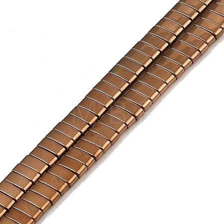 Electroplated Non-magnetic Synthetic Hematite Beads Strands G-G089-A02-11-1