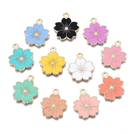 Alloy Enamel Pendants X-ENAM-S121-115-1