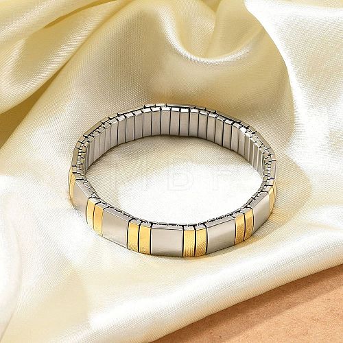 304 Stainless Steel Stretch Bracelets BJEW-U015-03G-02-1