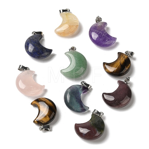 Natural Mixed Stone Pendants G-H035-01P-1