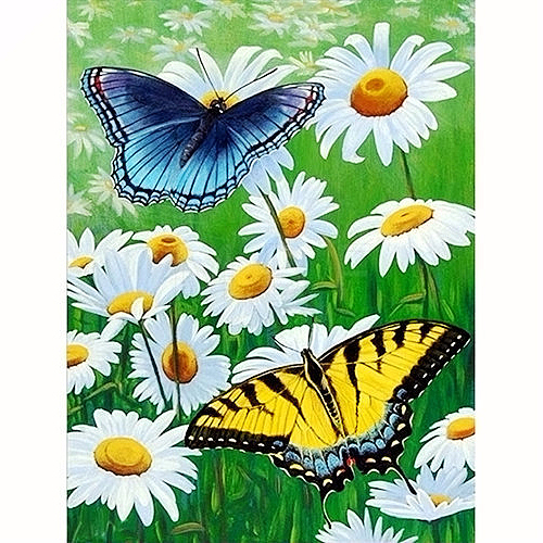 DIY Butterfly Theme Diamond Painting Kits DIAM-PW0004-039O-1